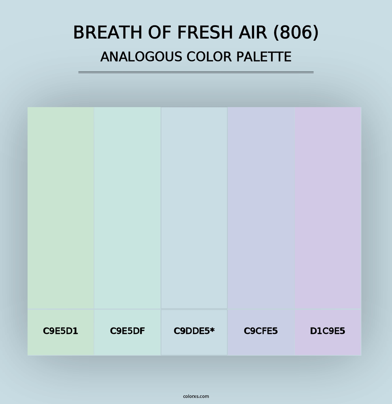 Breath of Fresh Air (806) - Analogous Color Palette