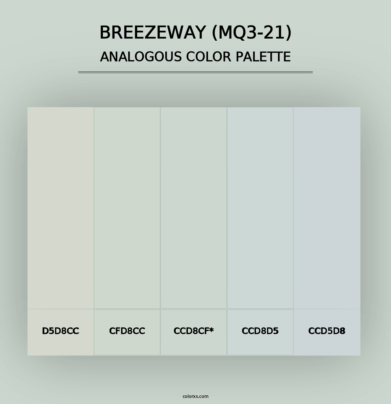 Breezeway (MQ3-21) - Analogous Color Palette