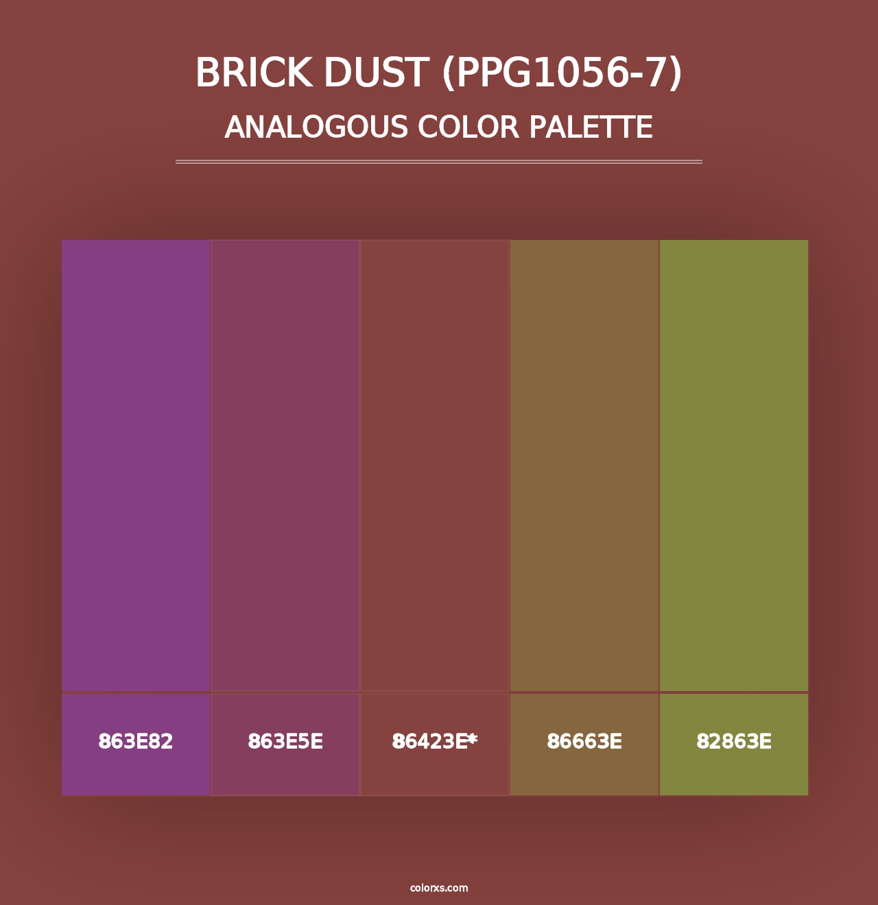 Brick Dust (PPG1056-7) - Analogous Color Palette