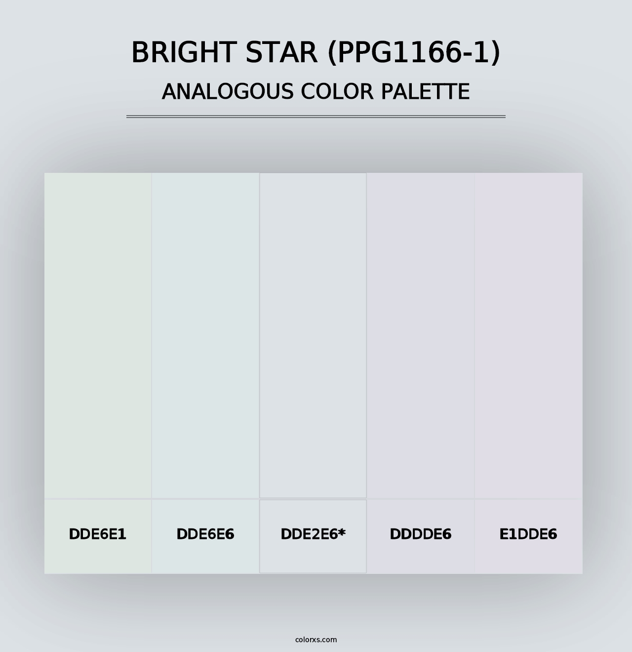 Bright Star (PPG1166-1) - Analogous Color Palette