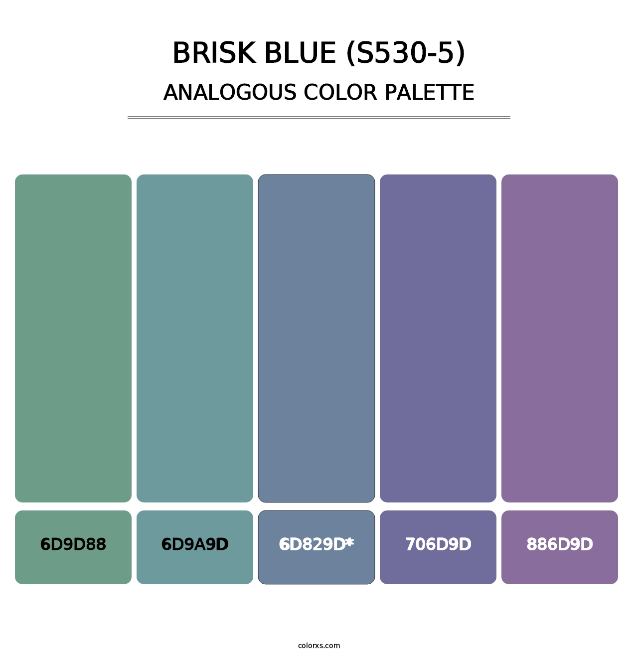 Brisk Blue (S530-5) - Analogous Color Palette