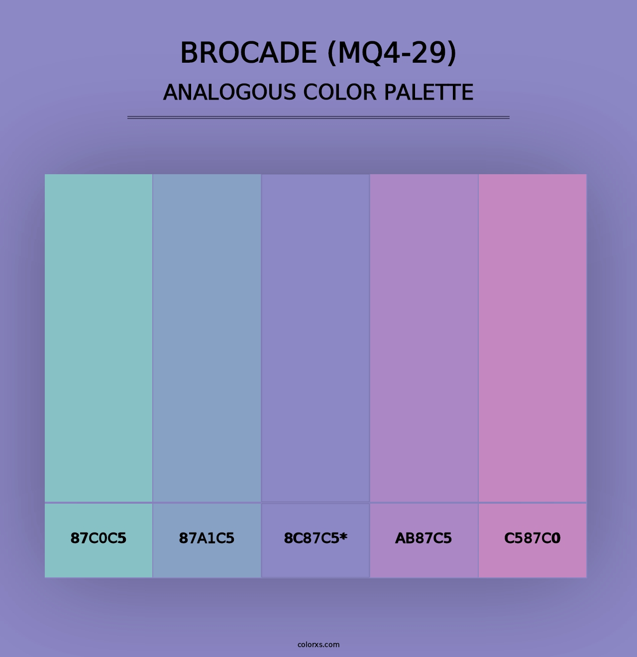 Brocade (MQ4-29) - Analogous Color Palette