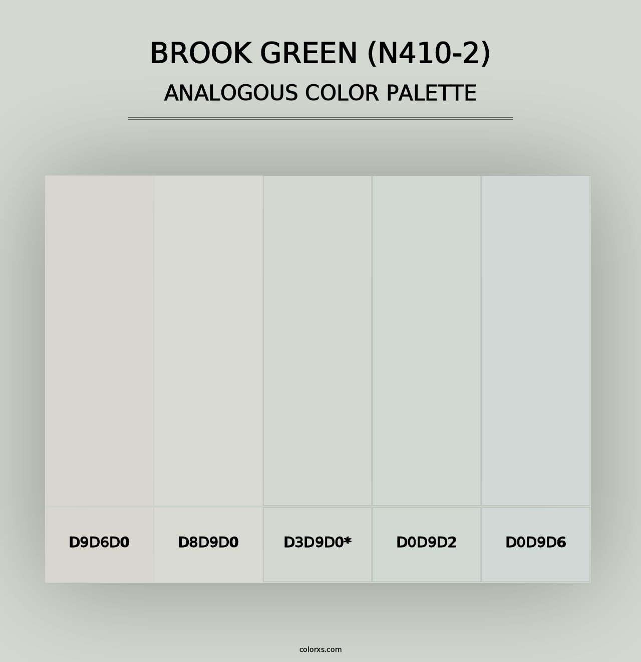 Brook Green (N410-2) - Analogous Color Palette