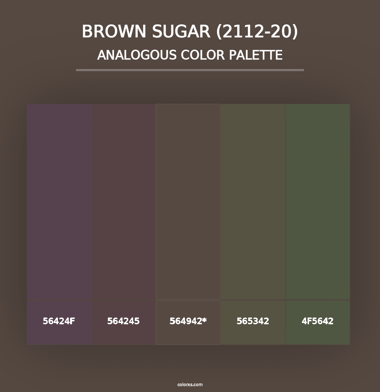 Brown Sugar (2112-20) - Analogous Color Palette