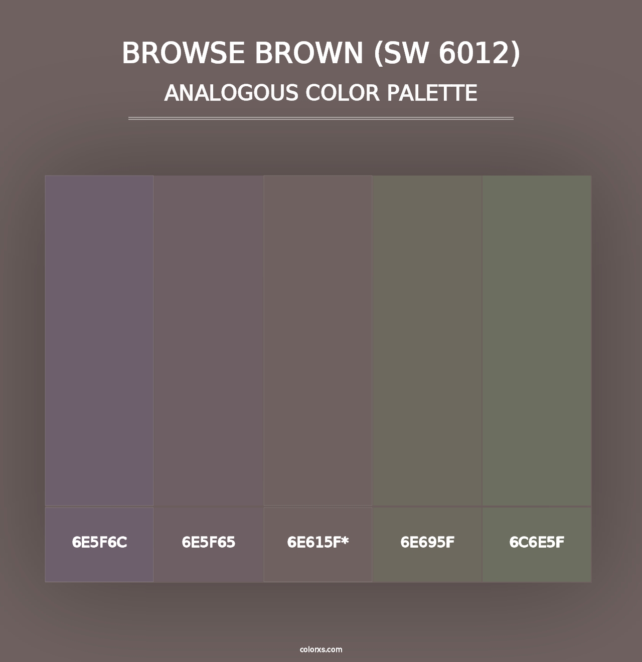 Browse Brown (SW 6012) - Analogous Color Palette