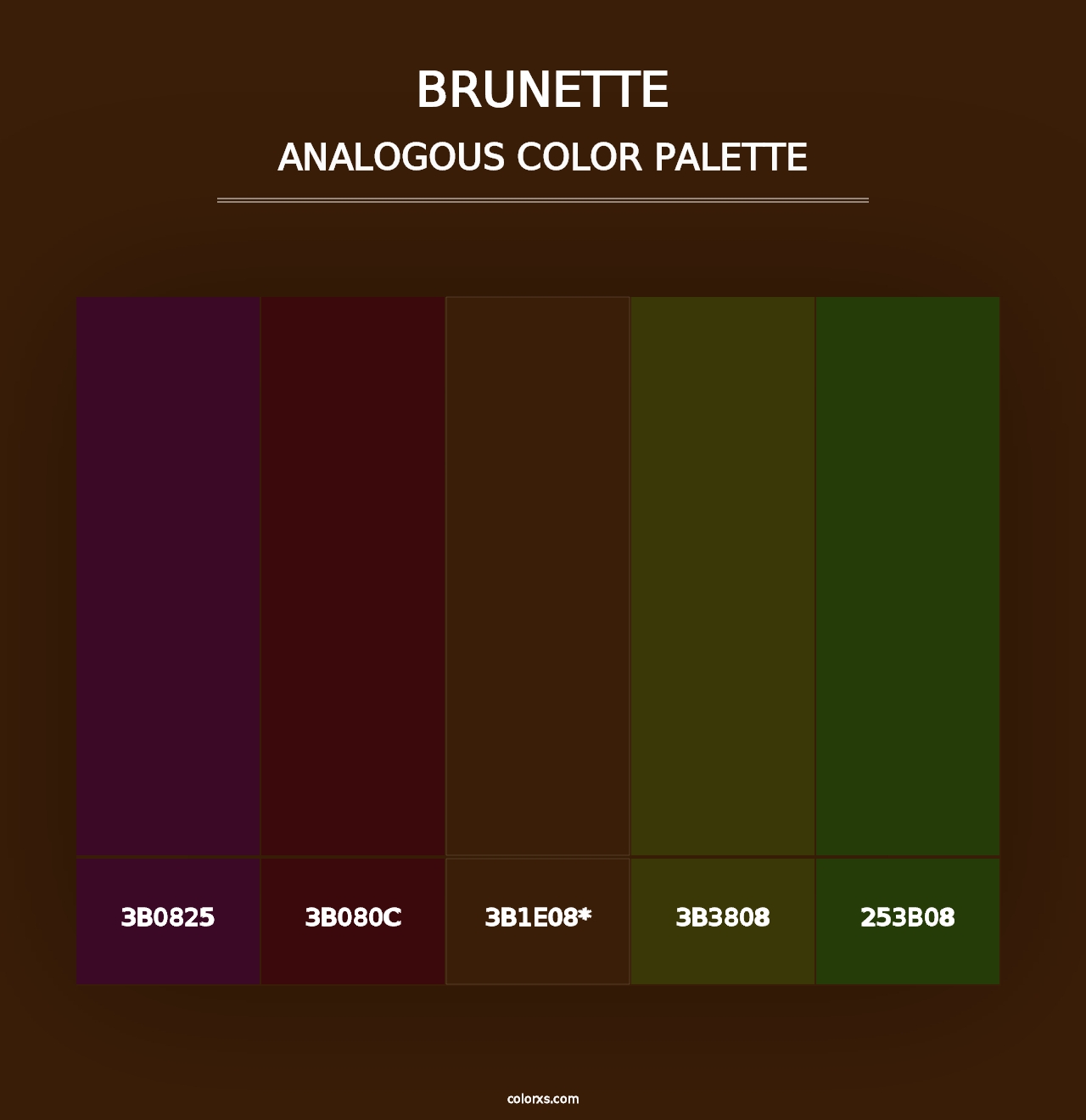 Brunette - Analogous Color Palette