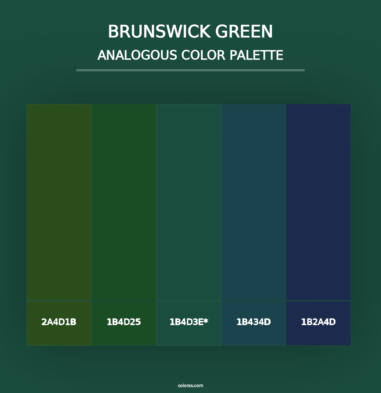 Brunswick Green - Analogous Color Palette