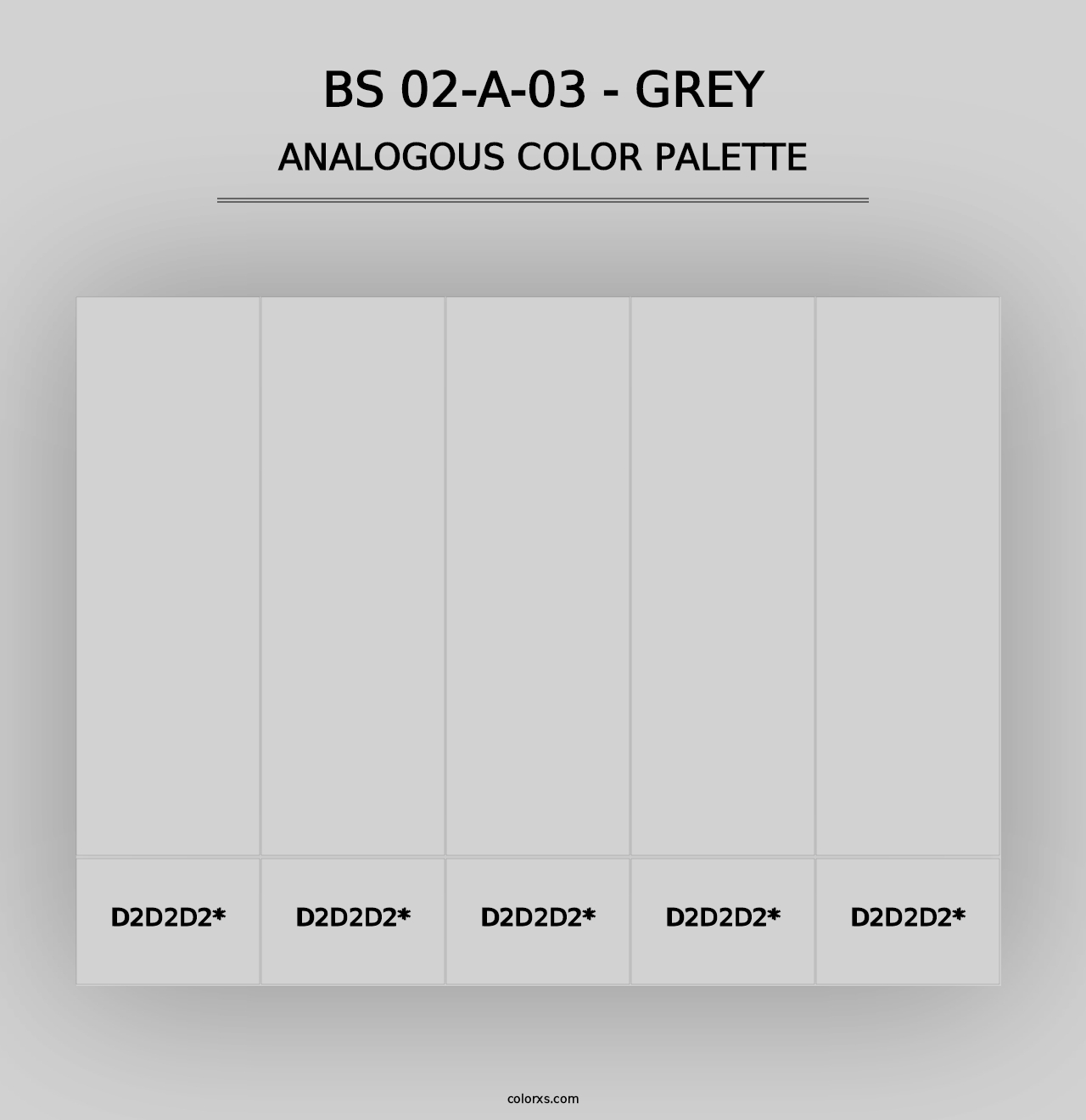 BS 02-A-03 - Grey - Analogous Color Palette