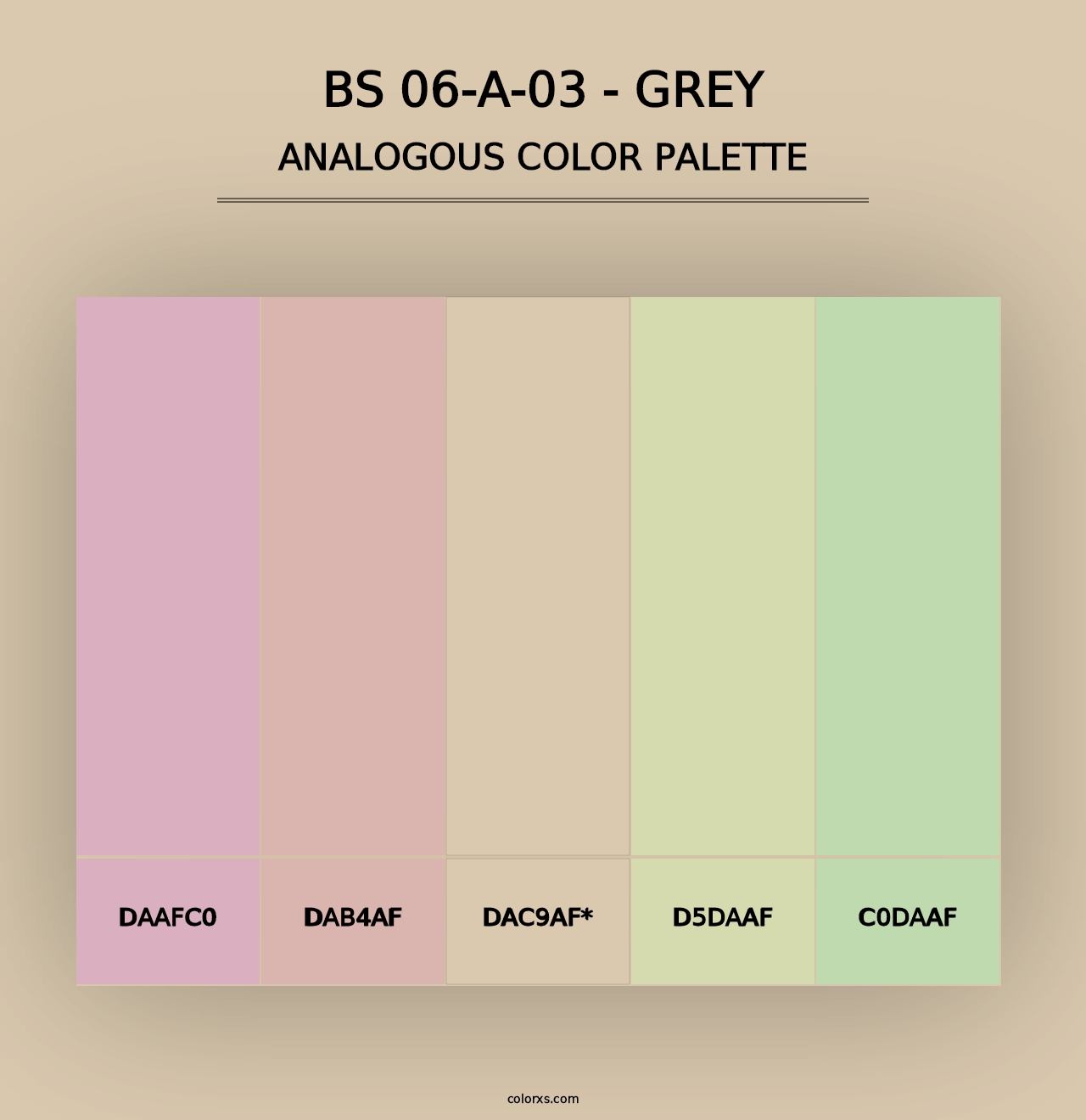 BS 06-A-03 - Grey - Analogous Color Palette