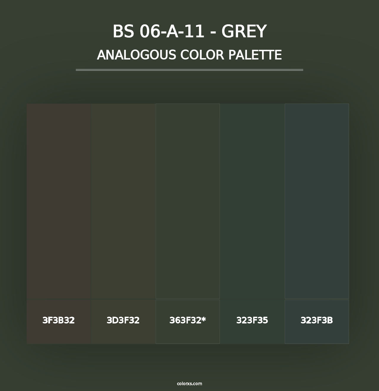 BS 06-A-11 - Grey - Analogous Color Palette