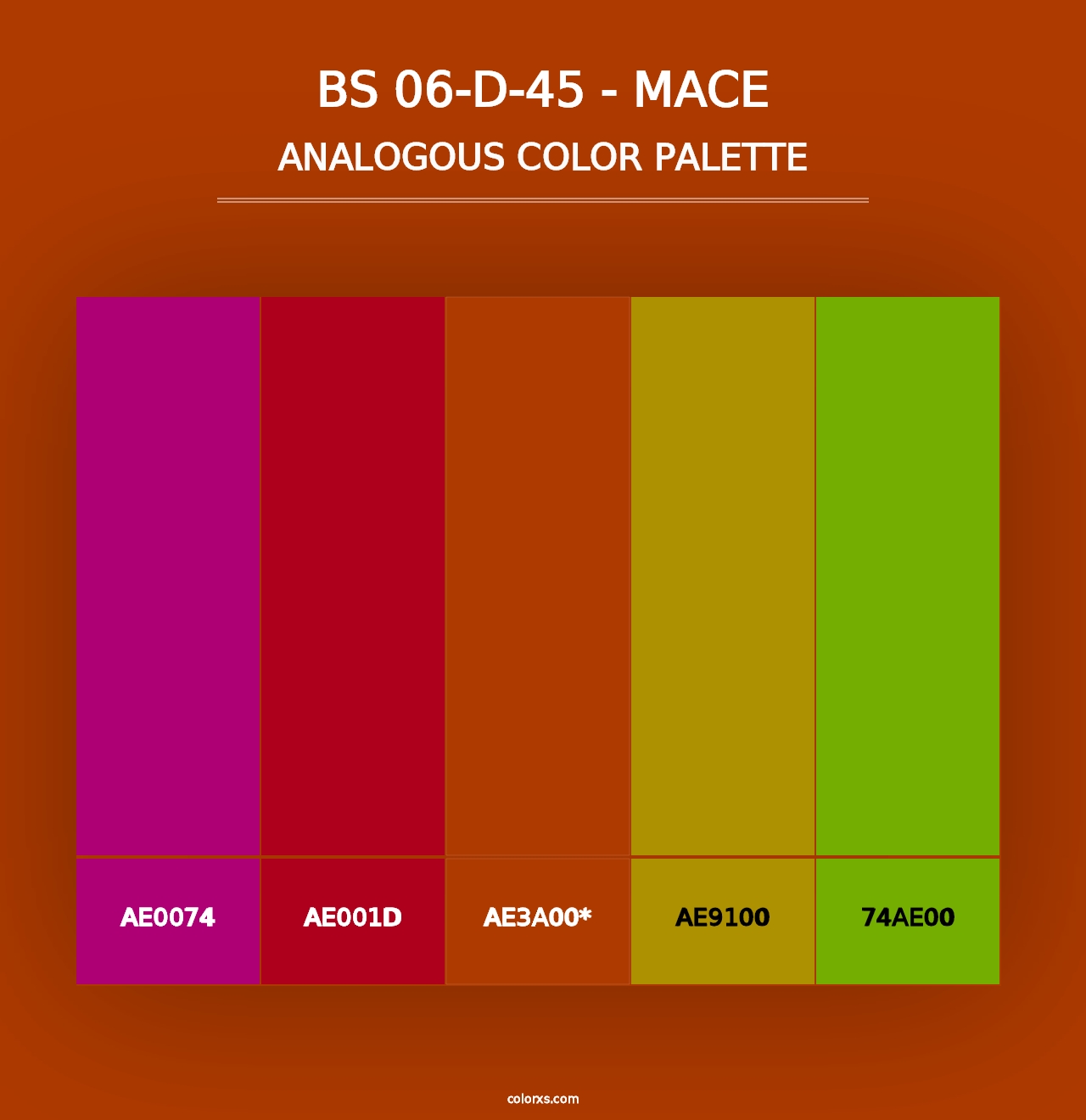 BS 06-D-45 - Mace - Analogous Color Palette