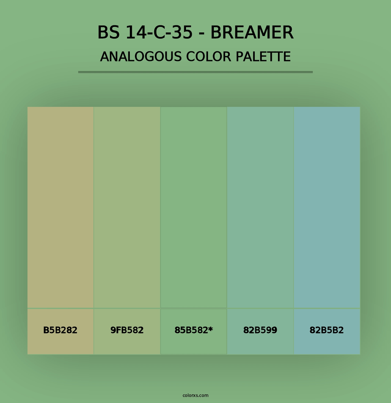 BS 14-C-35 - Breamer - Analogous Color Palette