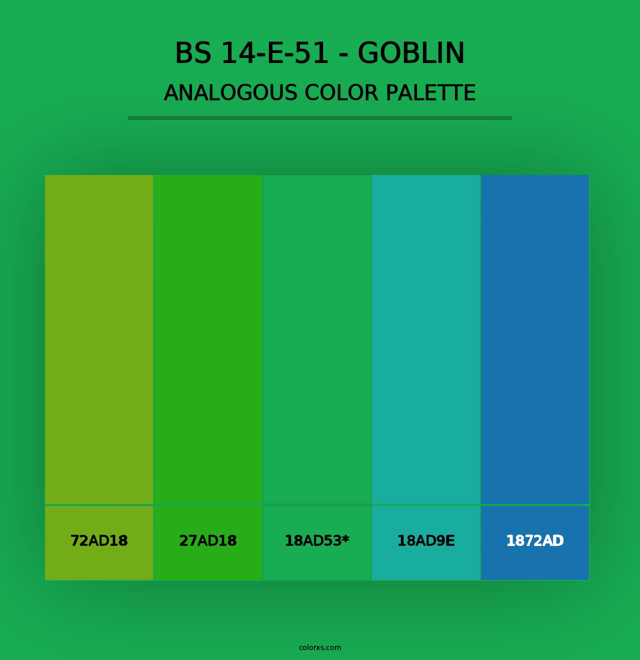 BS 14-E-51 - Goblin - Analogous Color Palette