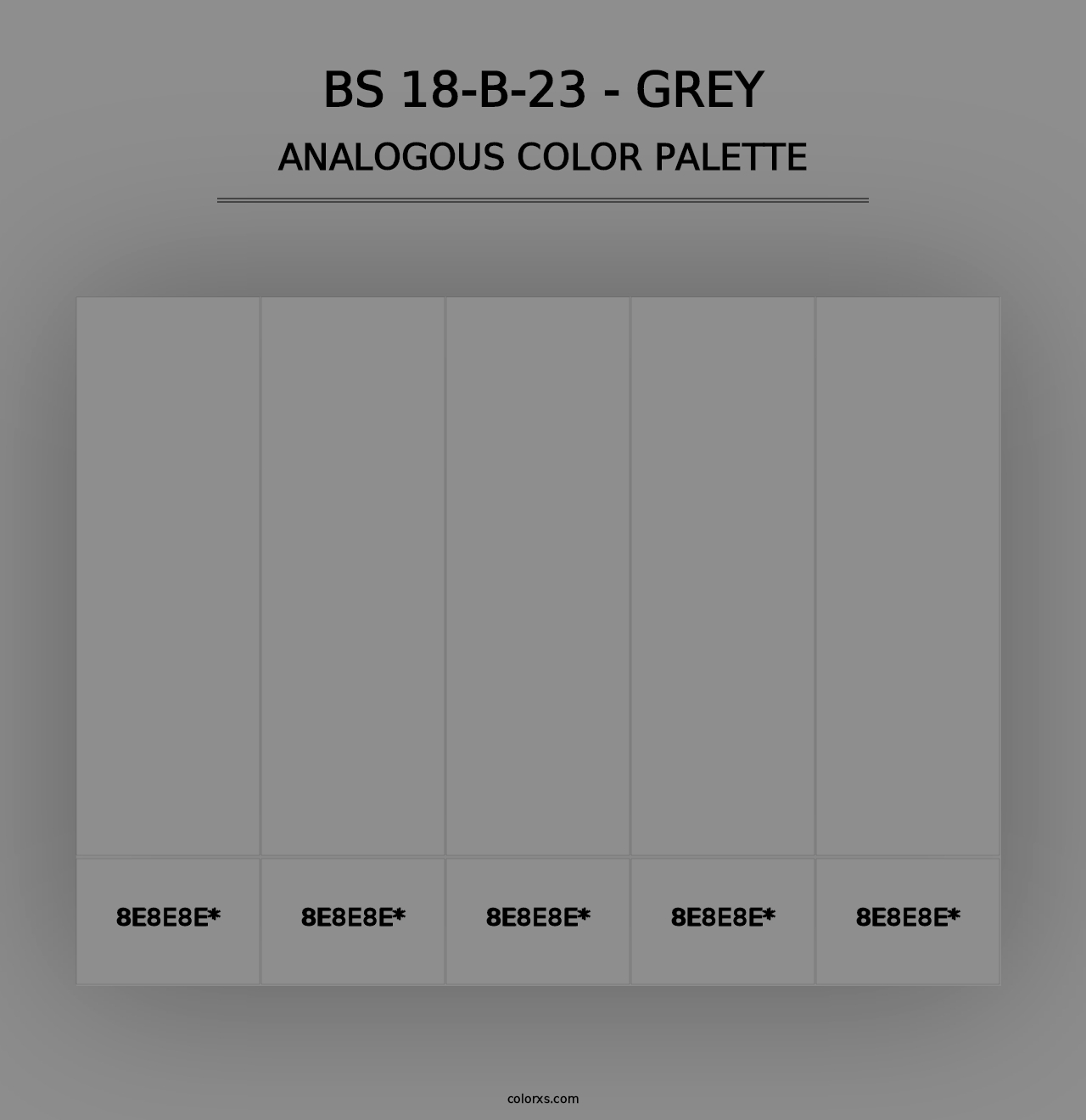 BS 18-B-23 - Grey - Analogous Color Palette