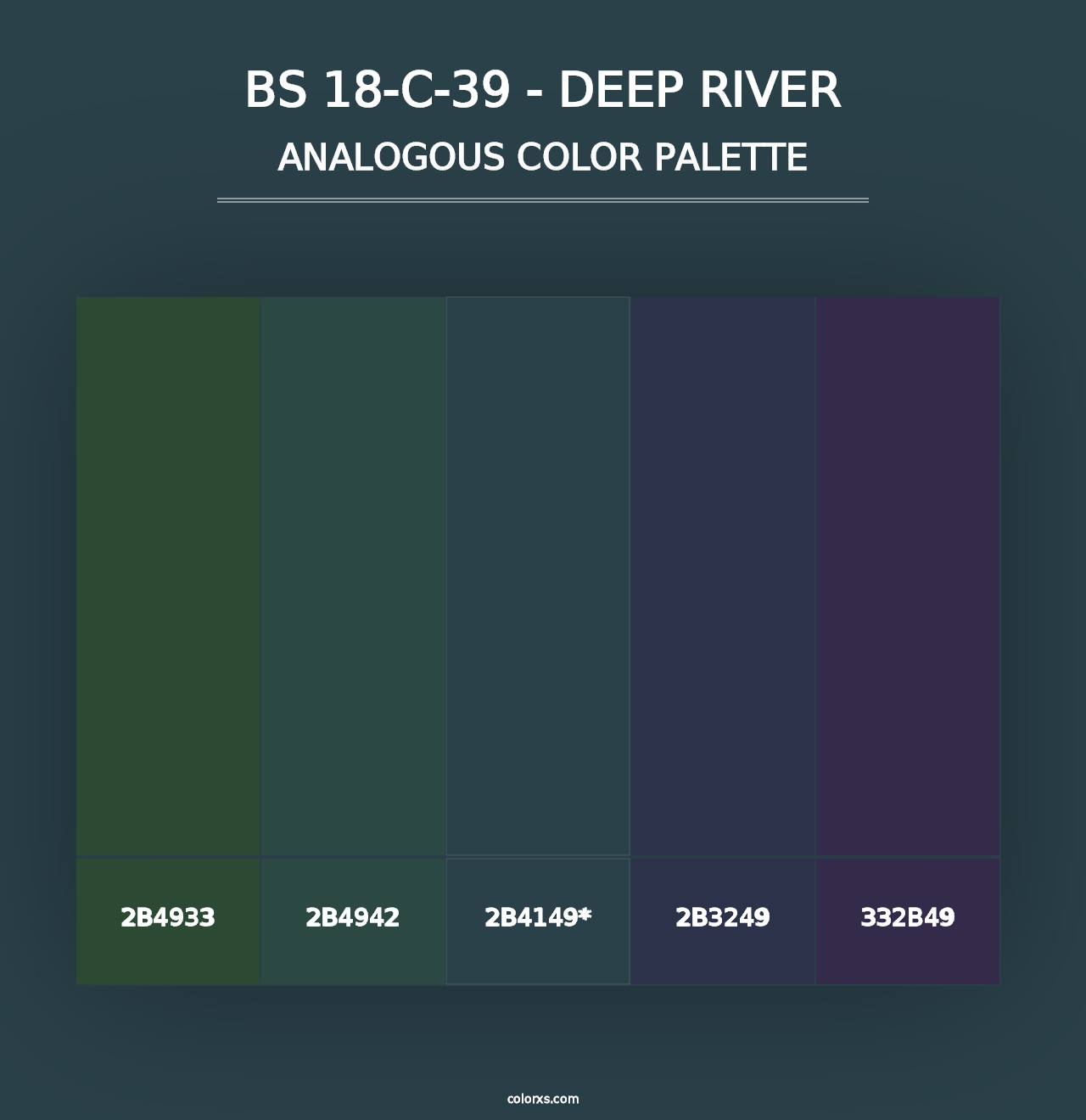 BS 18-C-39 - Deep River - Analogous Color Palette