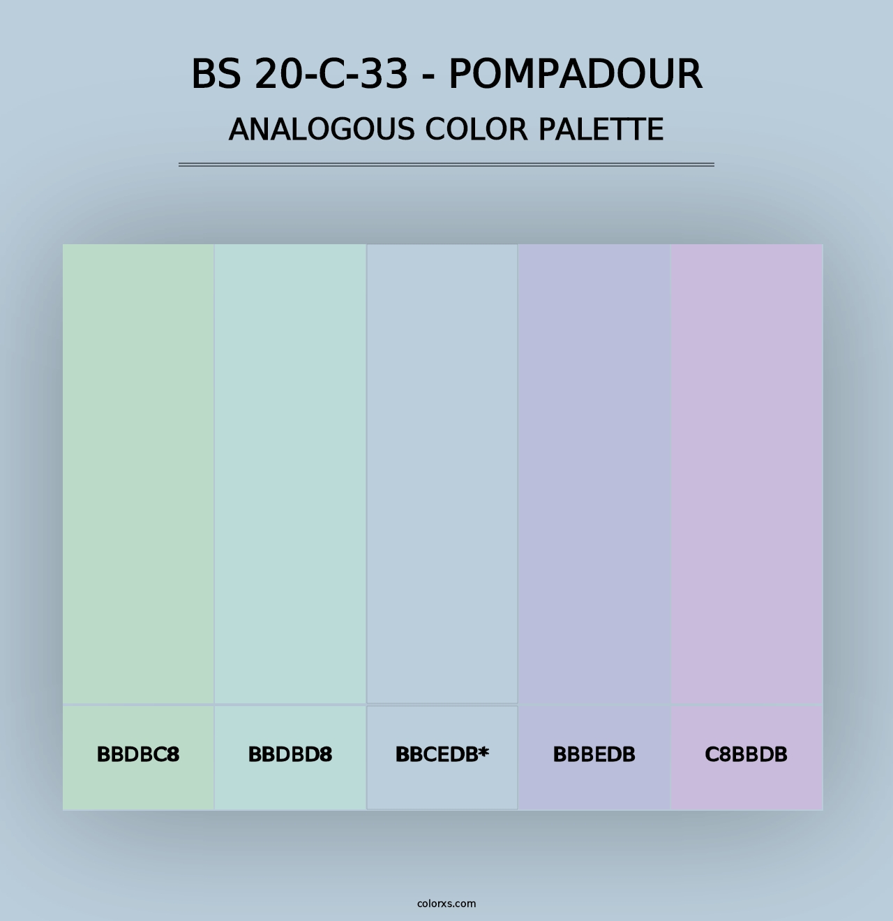 BS 20-C-33 - Pompadour - Analogous Color Palette