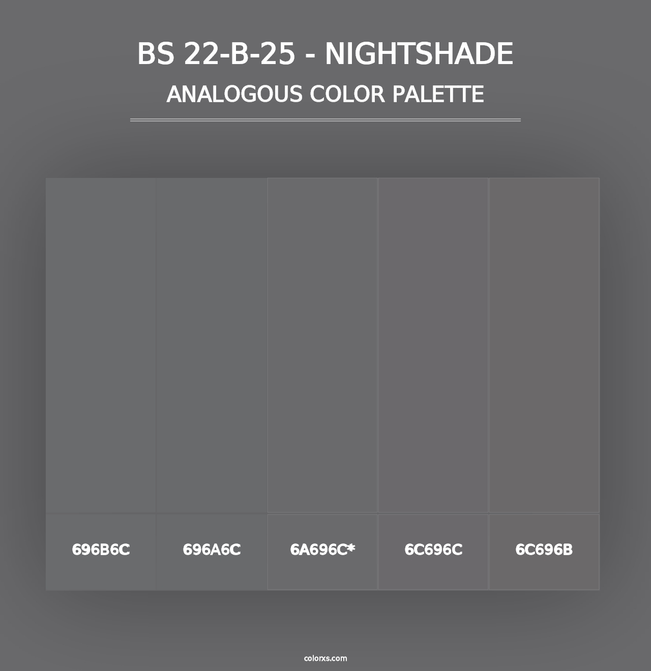 BS 22-B-25 - Nightshade - Analogous Color Palette