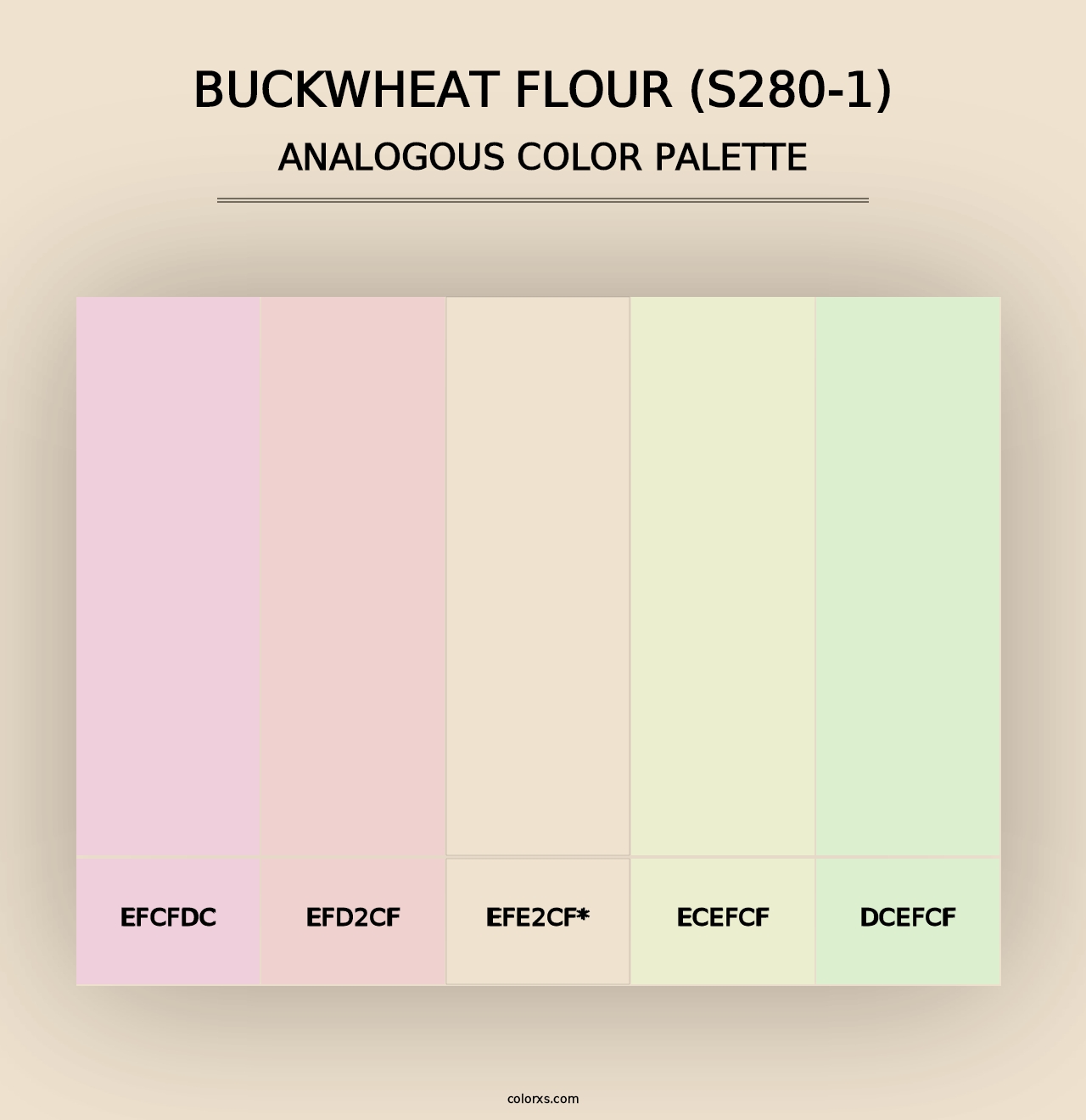 Buckwheat Flour (S280-1) - Analogous Color Palette