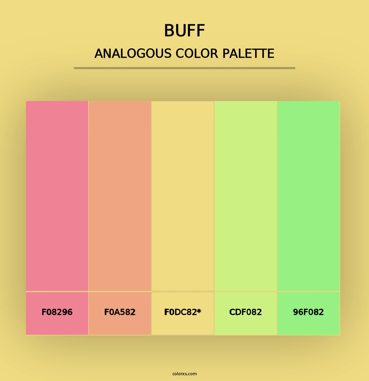 Buff - Analogous Color Palette