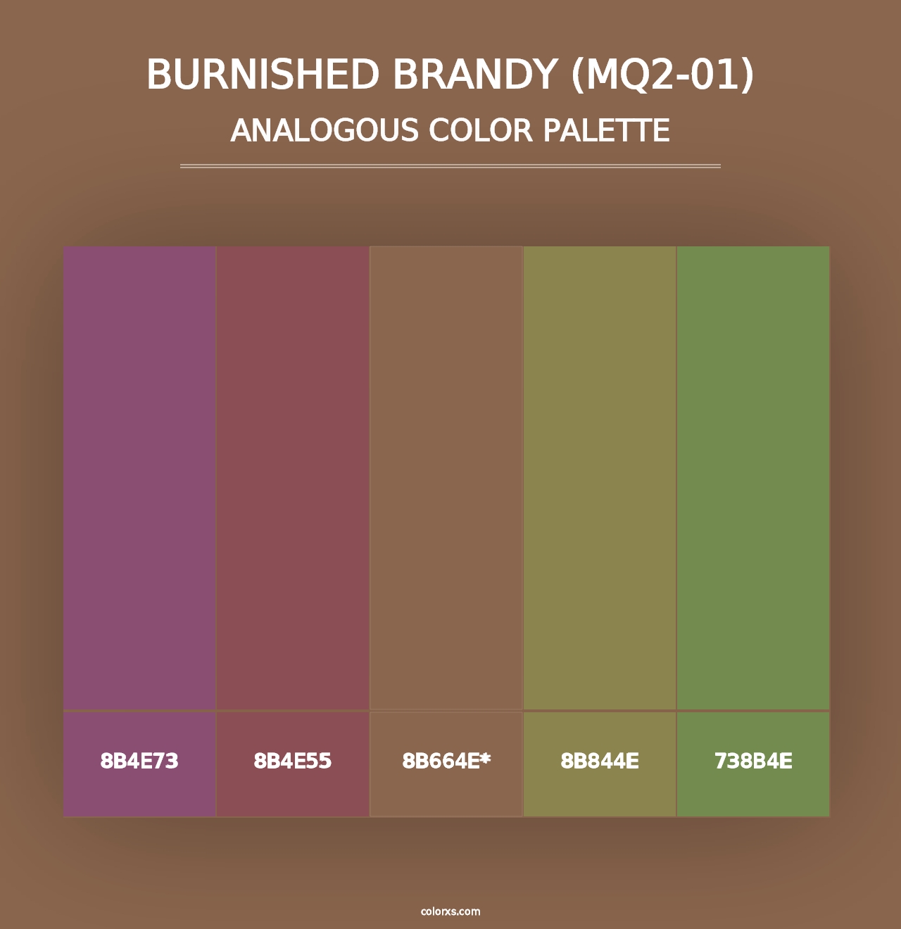 Burnished Brandy (MQ2-01) - Analogous Color Palette