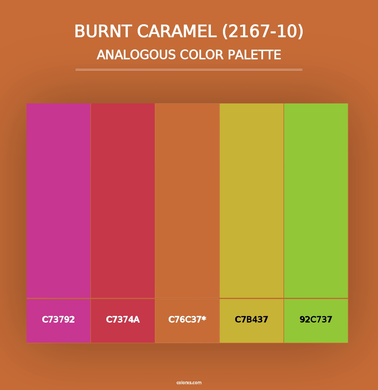 Burnt Caramel (2167-10) - Analogous Color Palette