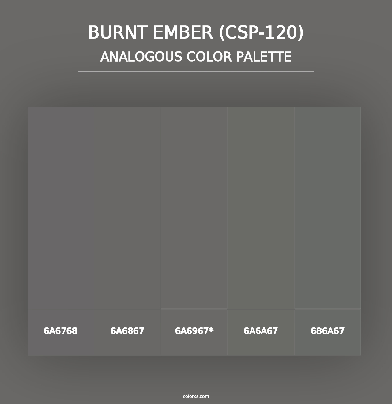 Burnt Ember (CSP-120) - Analogous Color Palette