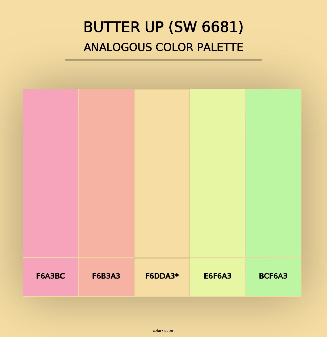 Butter Up (SW 6681) - Analogous Color Palette