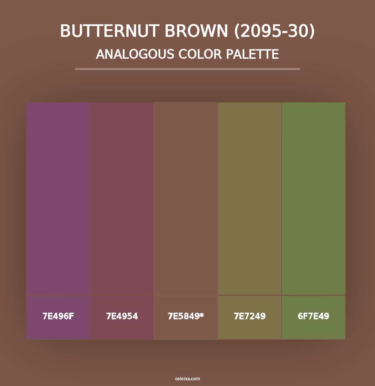 Butternut Brown (2095-30) - Analogous Color Palette