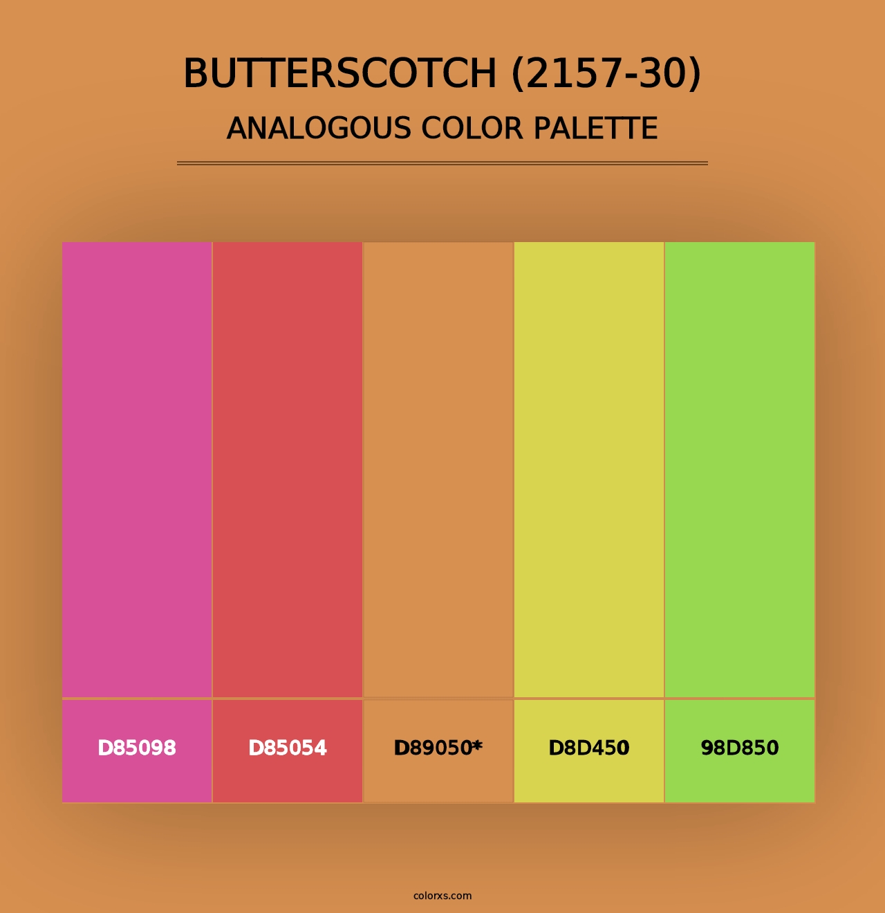 Butterscotch (2157-30) - Analogous Color Palette