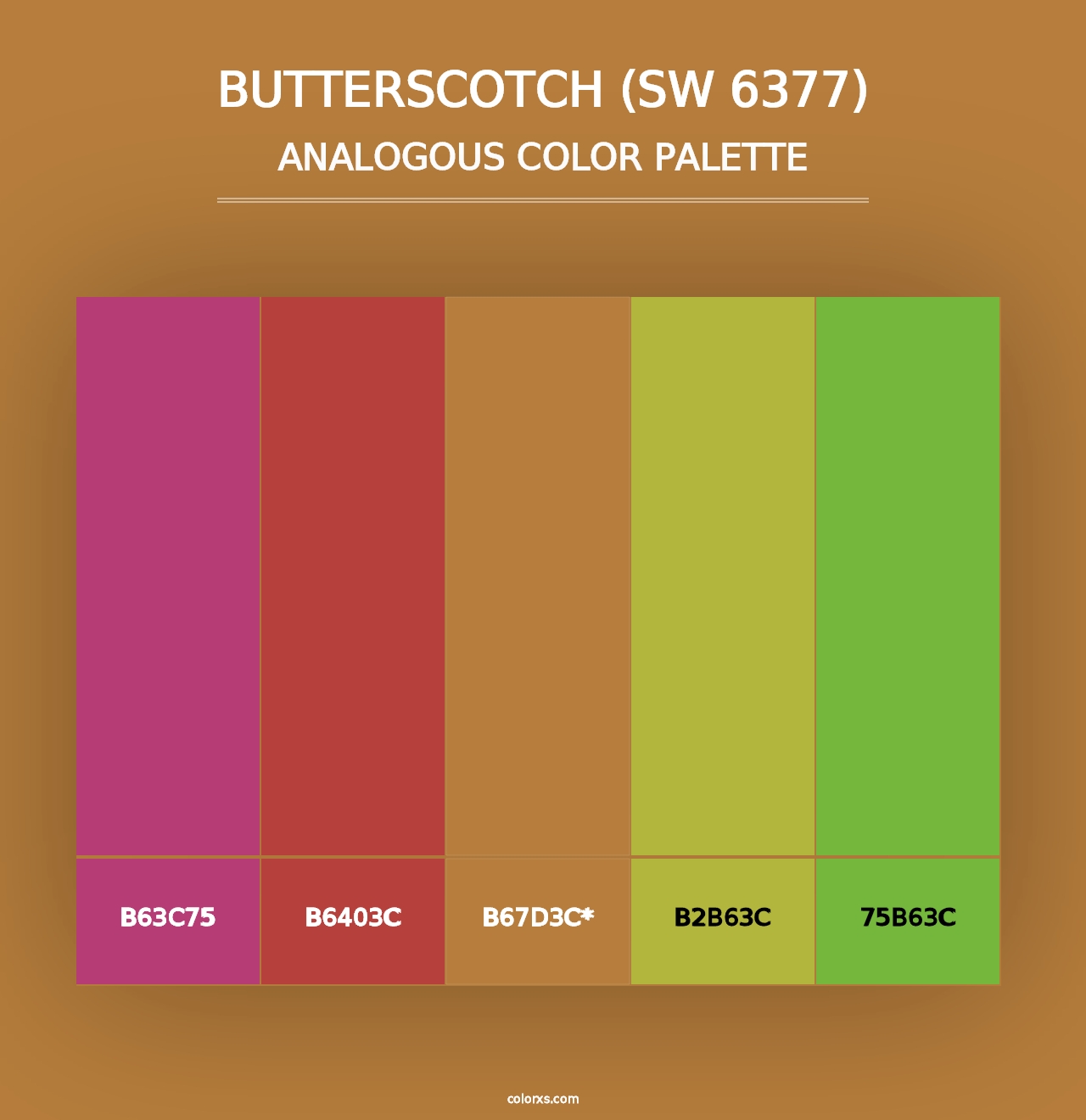 Butterscotch (SW 6377) - Analogous Color Palette