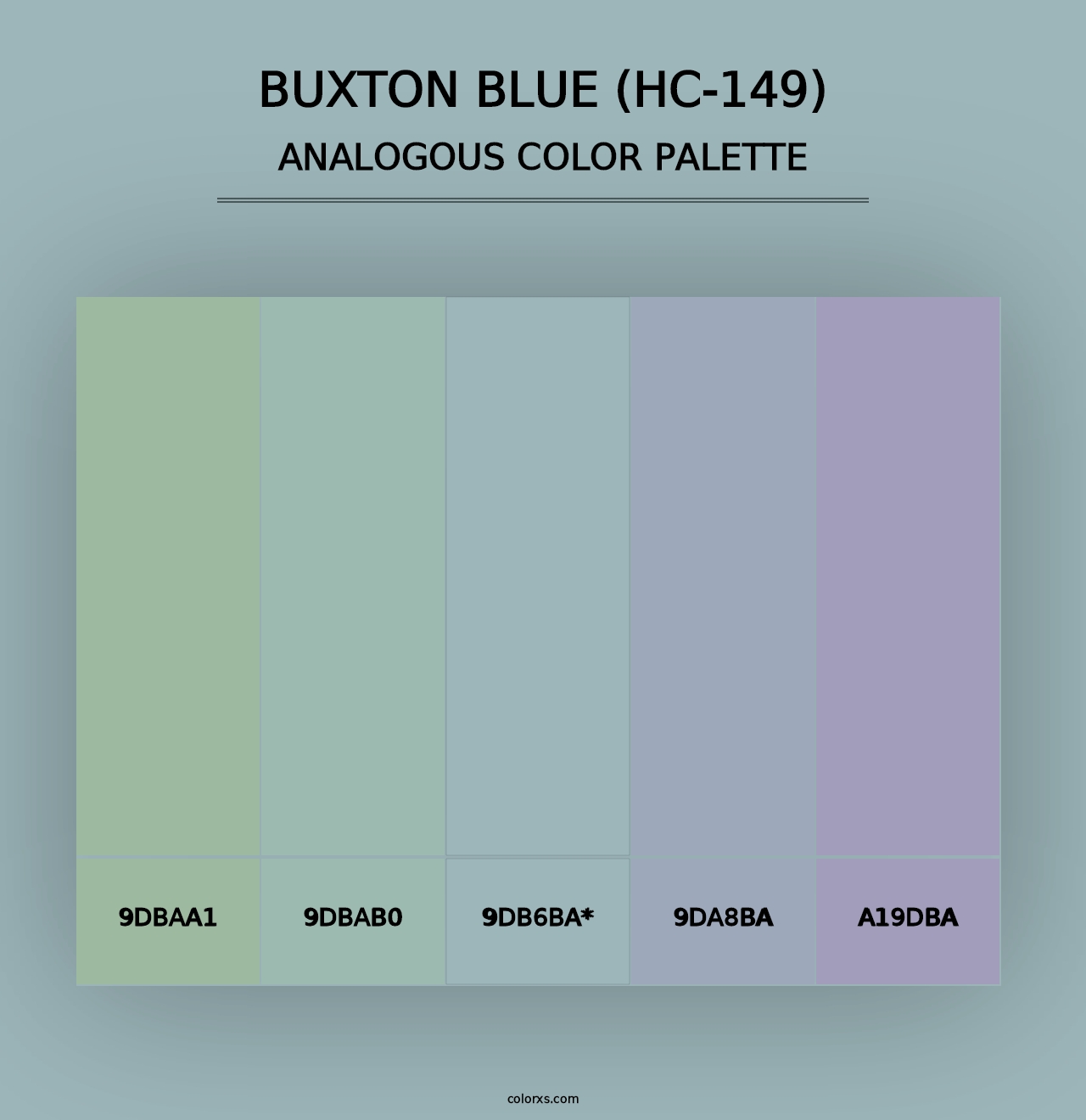 Buxton Blue (HC-149) - Analogous Color Palette