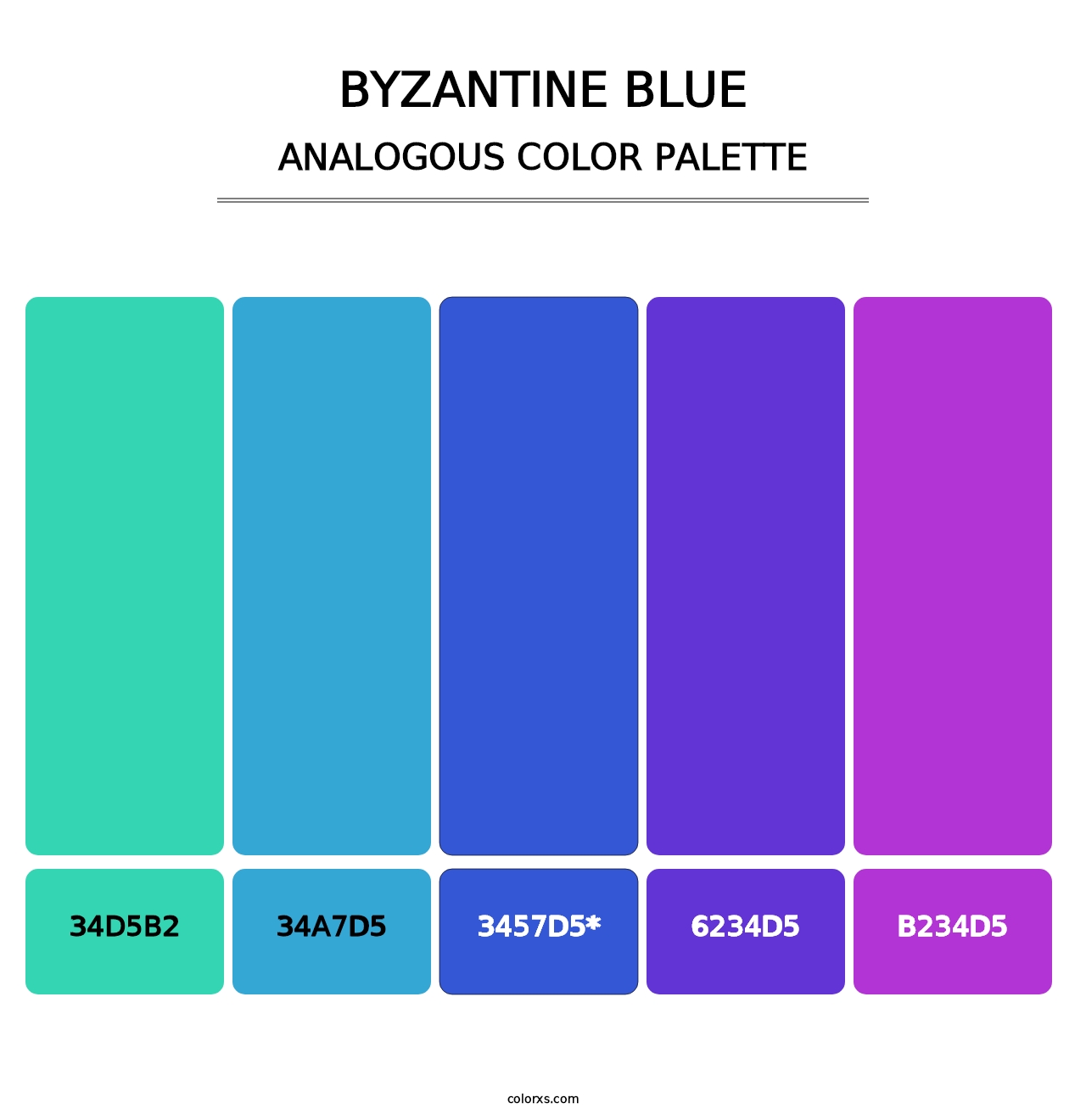 Byzantine Blue - Analogous Color Palette