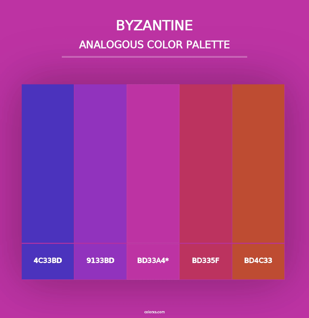 Byzantine - Analogous Color Palette