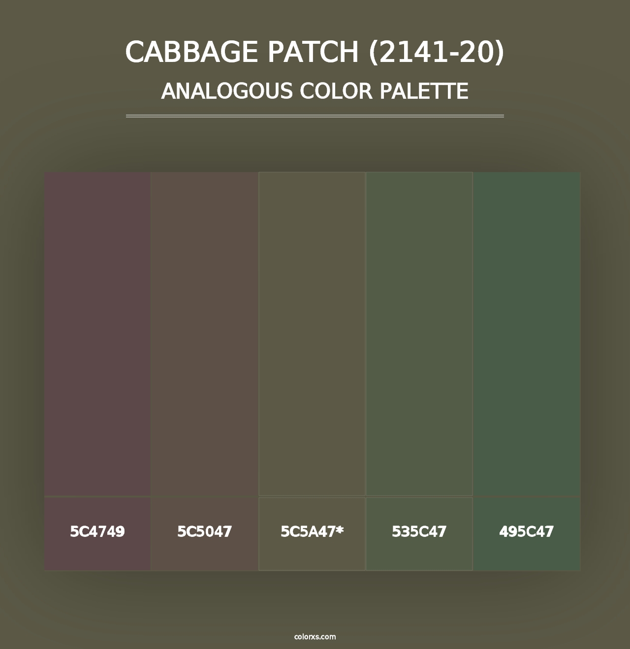 Cabbage Patch (2141-20) - Analogous Color Palette