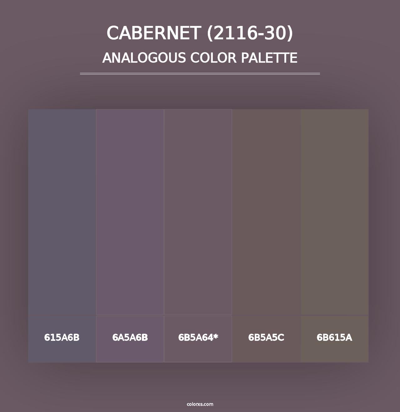 Cabernet (2116-30) - Analogous Color Palette