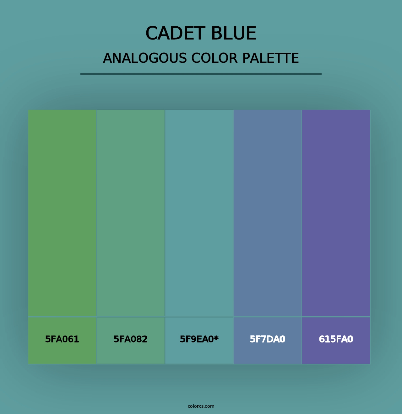 Cadet Blue - Analogous Color Palette