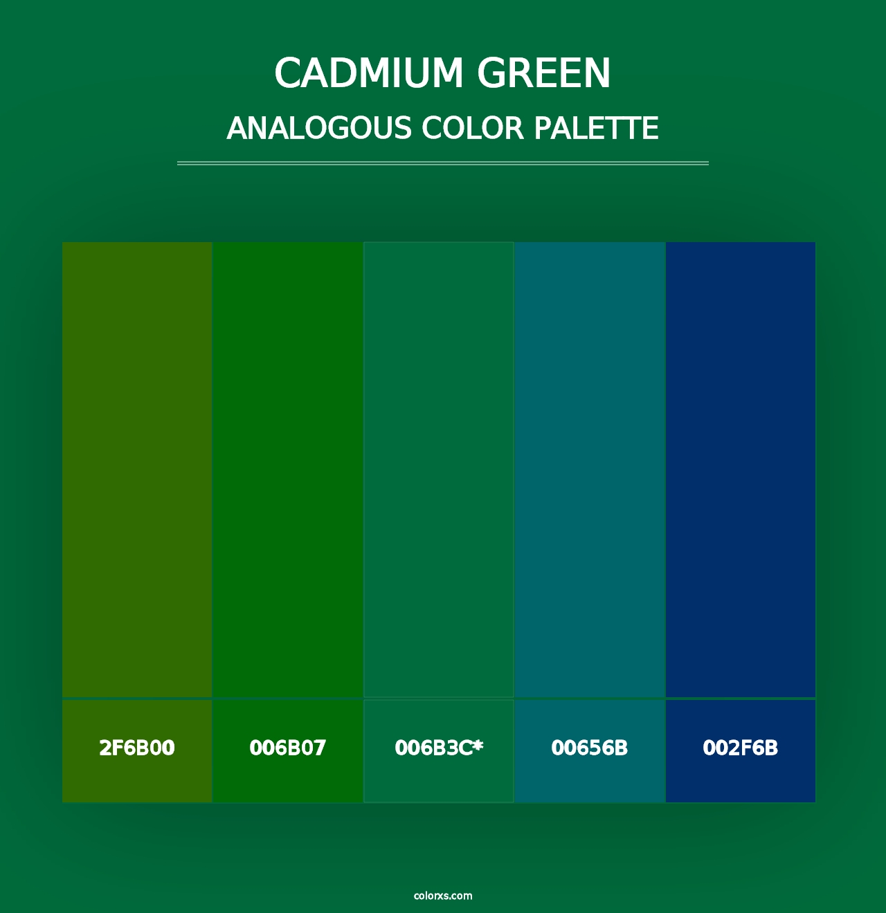 Cadmium Green - Analogous Color Palette