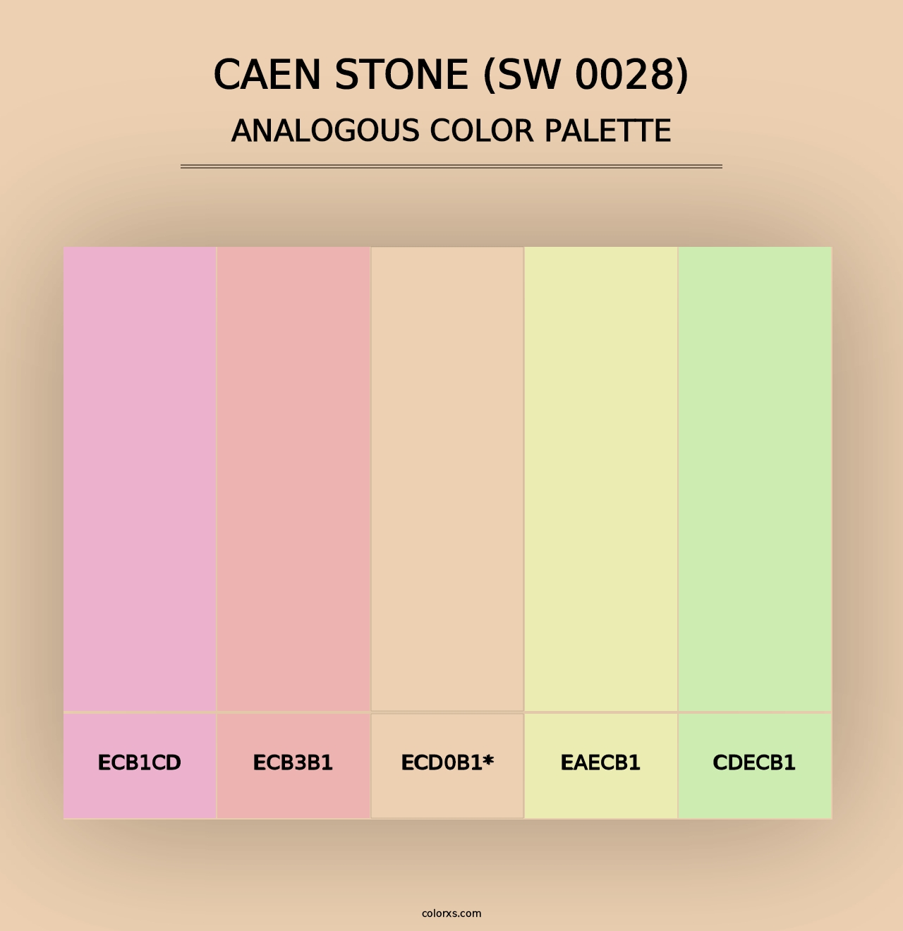 Caen Stone (SW 0028) - Analogous Color Palette