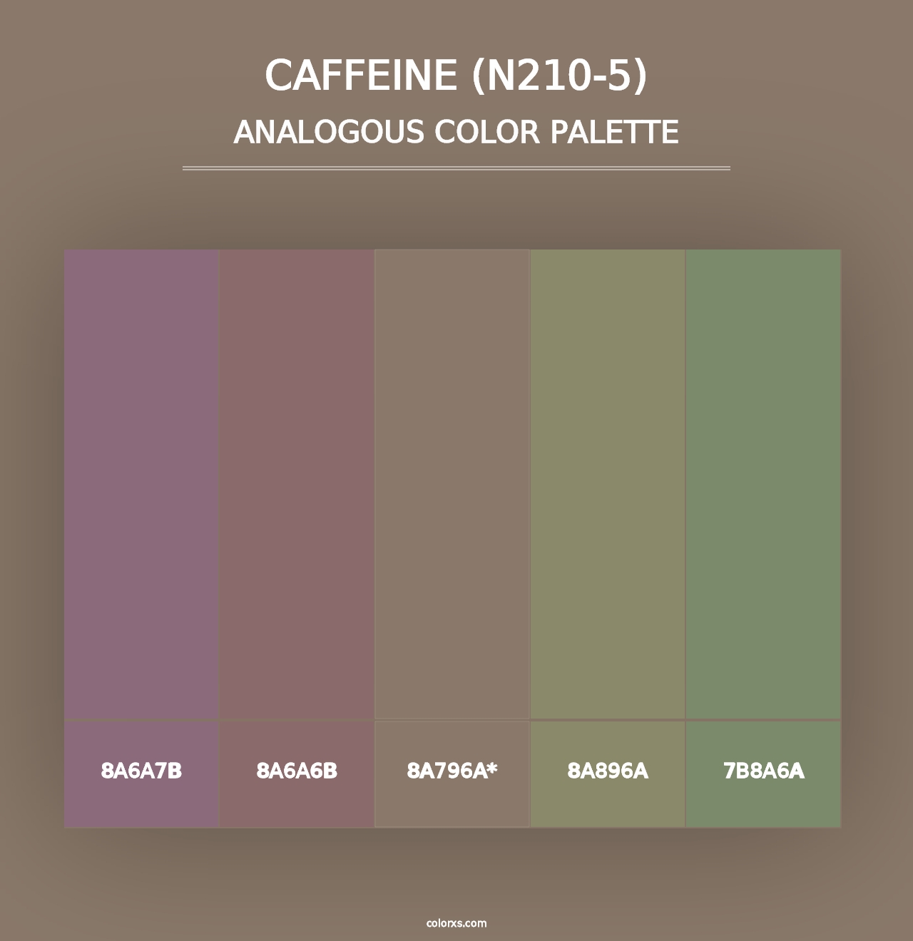 Caffeine (N210-5) - Analogous Color Palette