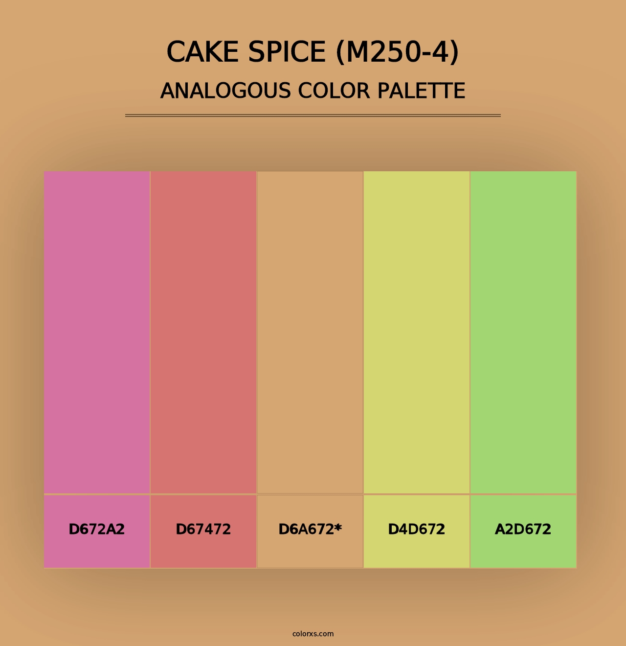 Cake Spice (M250-4) - Analogous Color Palette