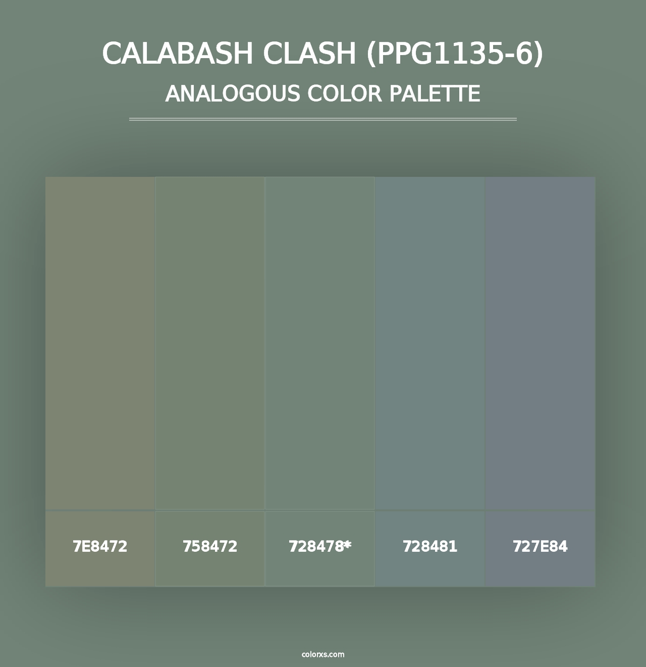 Calabash Clash (PPG1135-6) - Analogous Color Palette