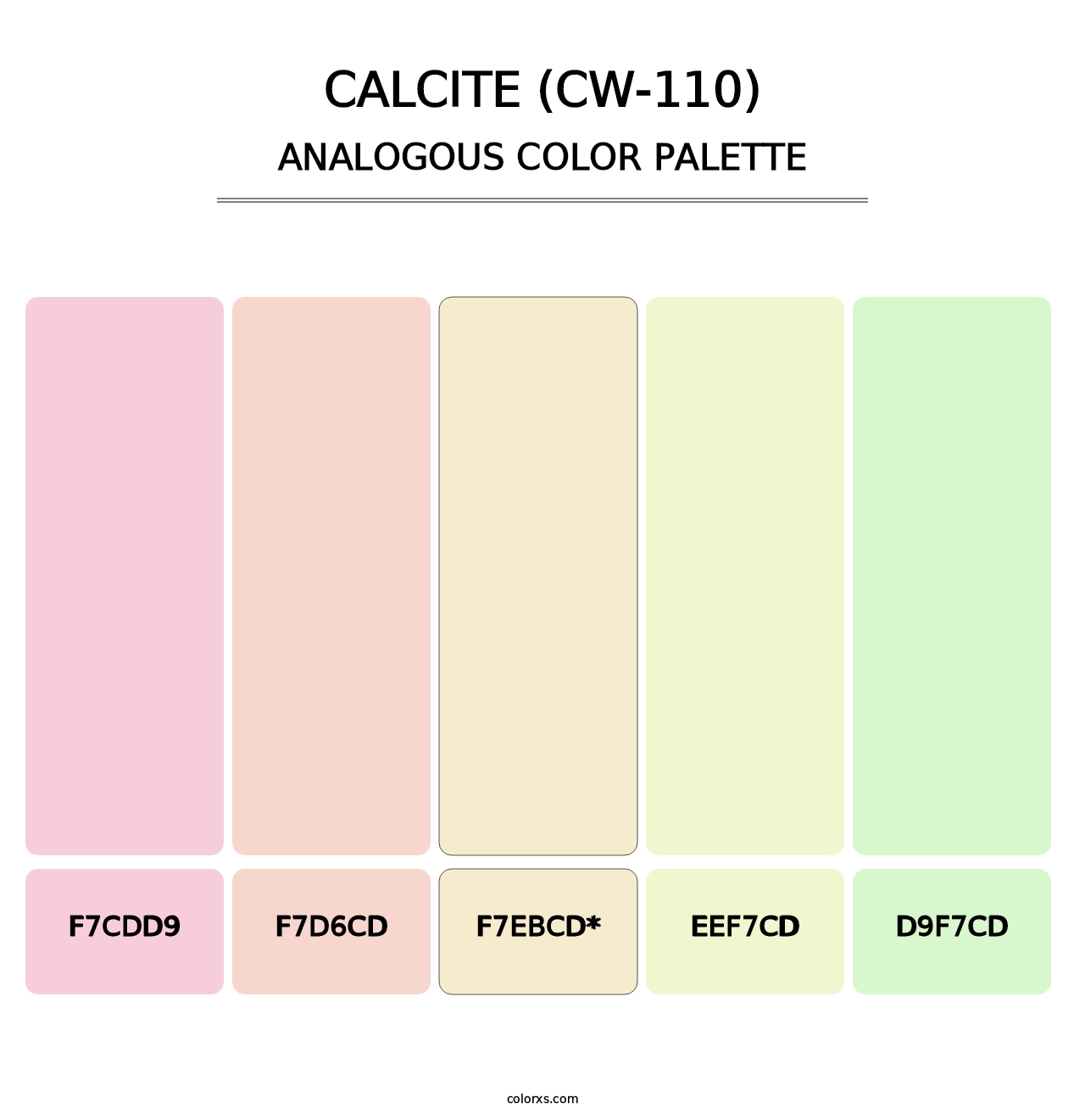 Calcite (CW-110) - Analogous Color Palette