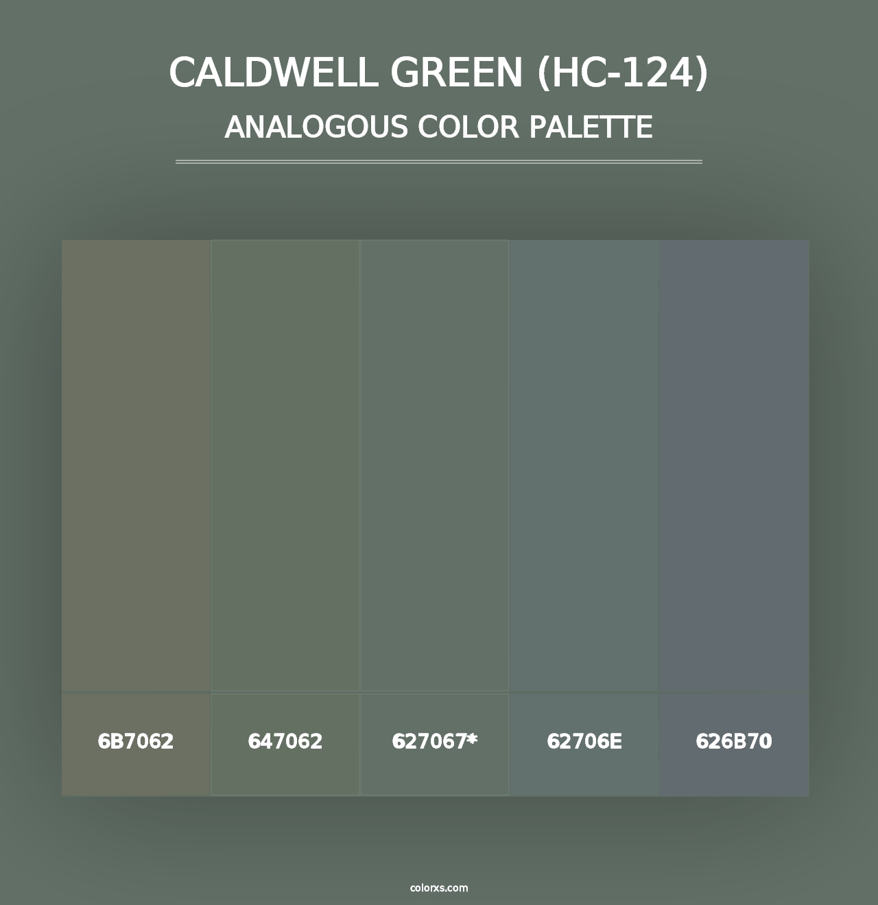 Caldwell Green (HC-124) - Analogous Color Palette