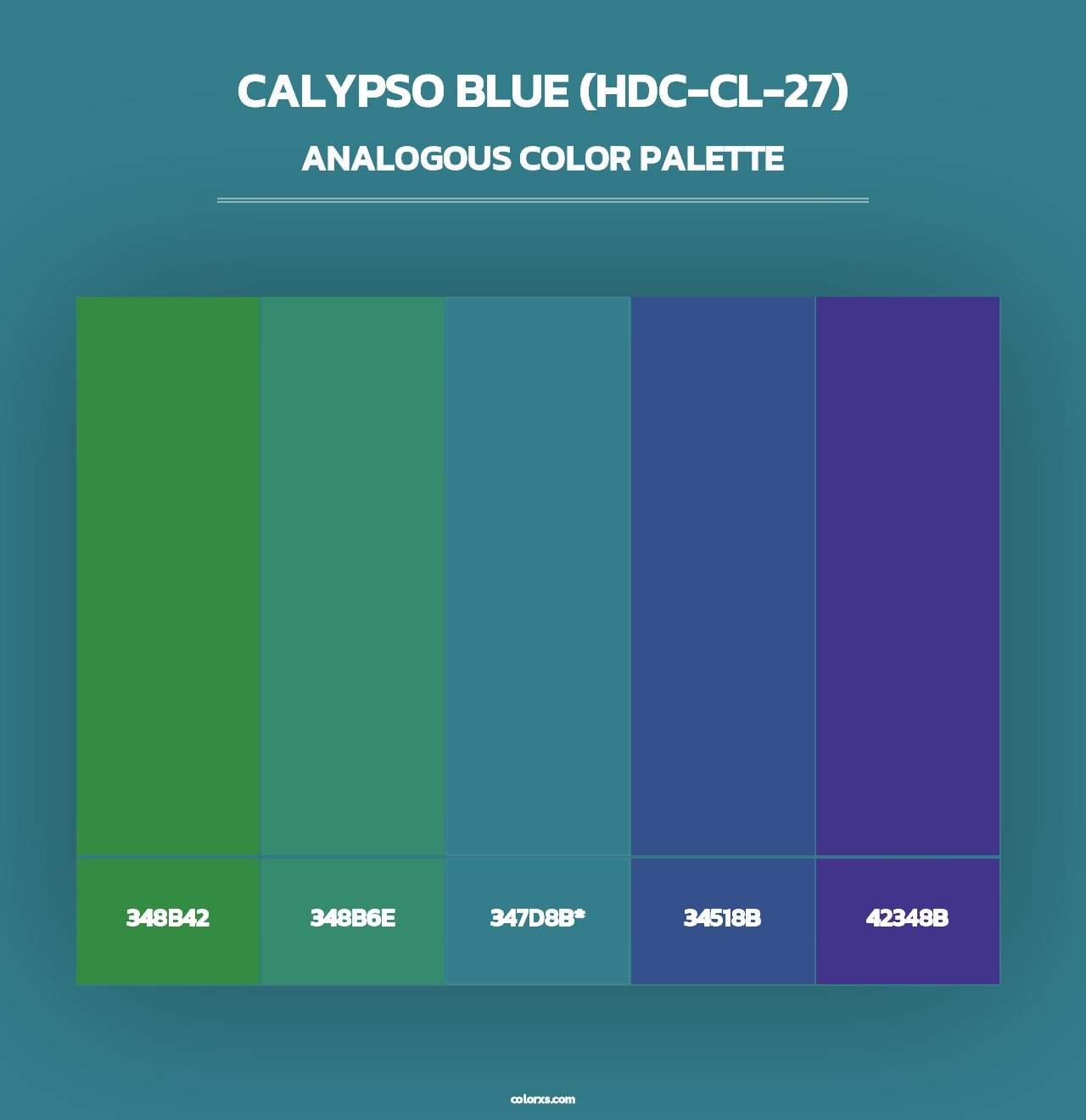 Calypso Blue (HDC-CL-27) - Analogous Color Palette