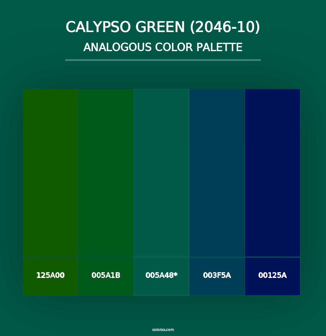 Calypso Green (2046-10) - Analogous Color Palette