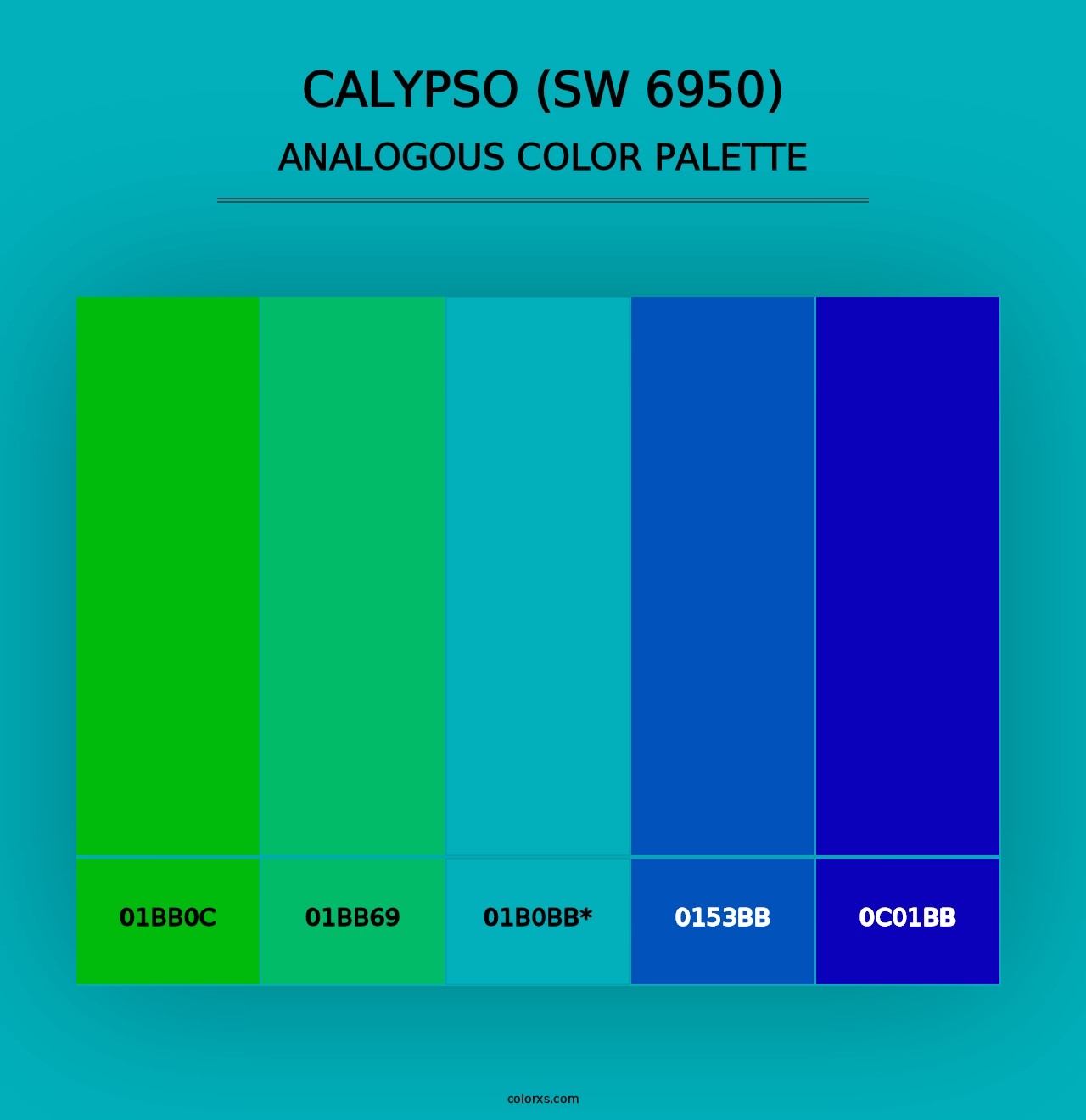 Calypso (SW 6950) - Analogous Color Palette