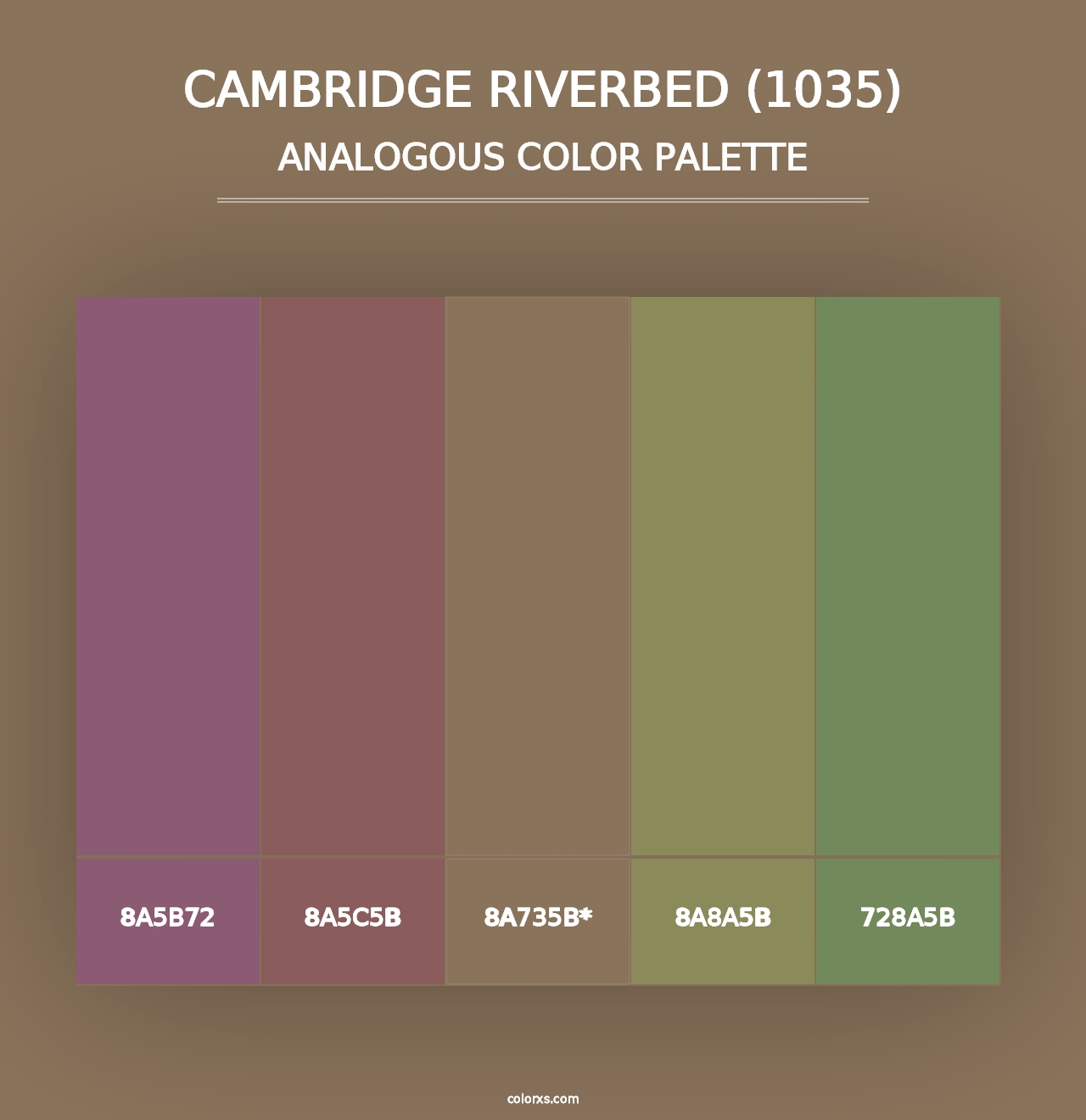 Cambridge Riverbed (1035) - Analogous Color Palette