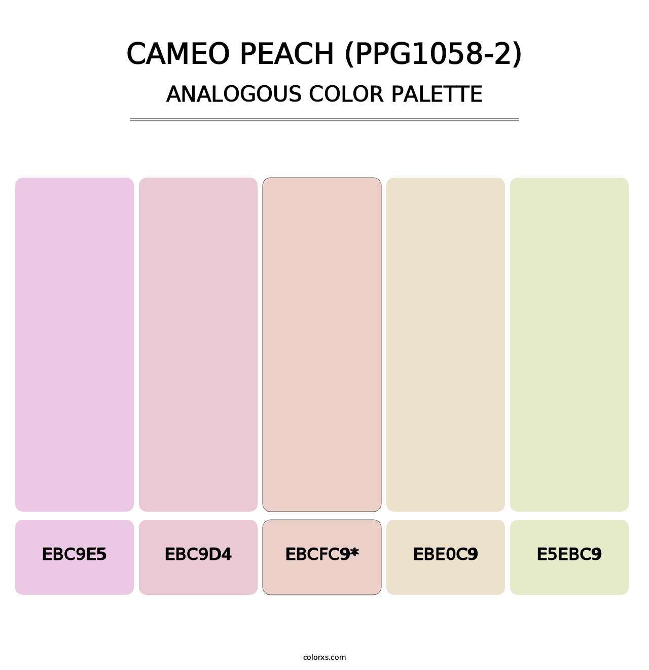 Cameo Peach (PPG1058-2) - Analogous Color Palette