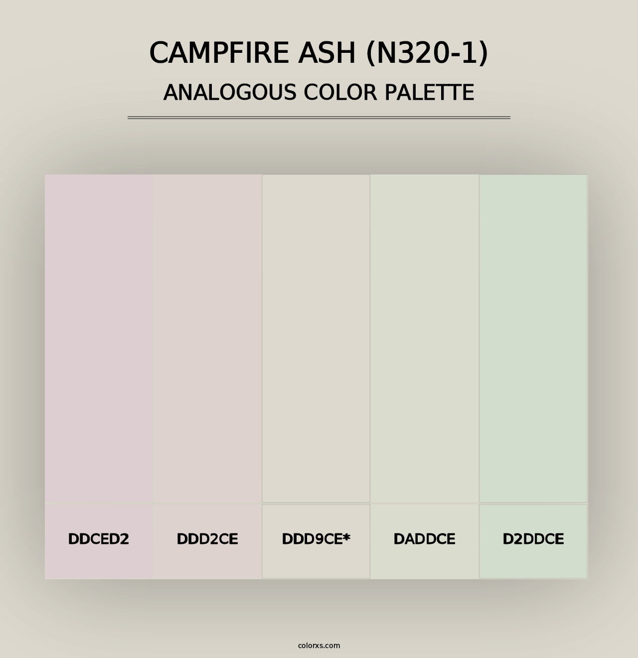 Campfire Ash (N320-1) - Analogous Color Palette