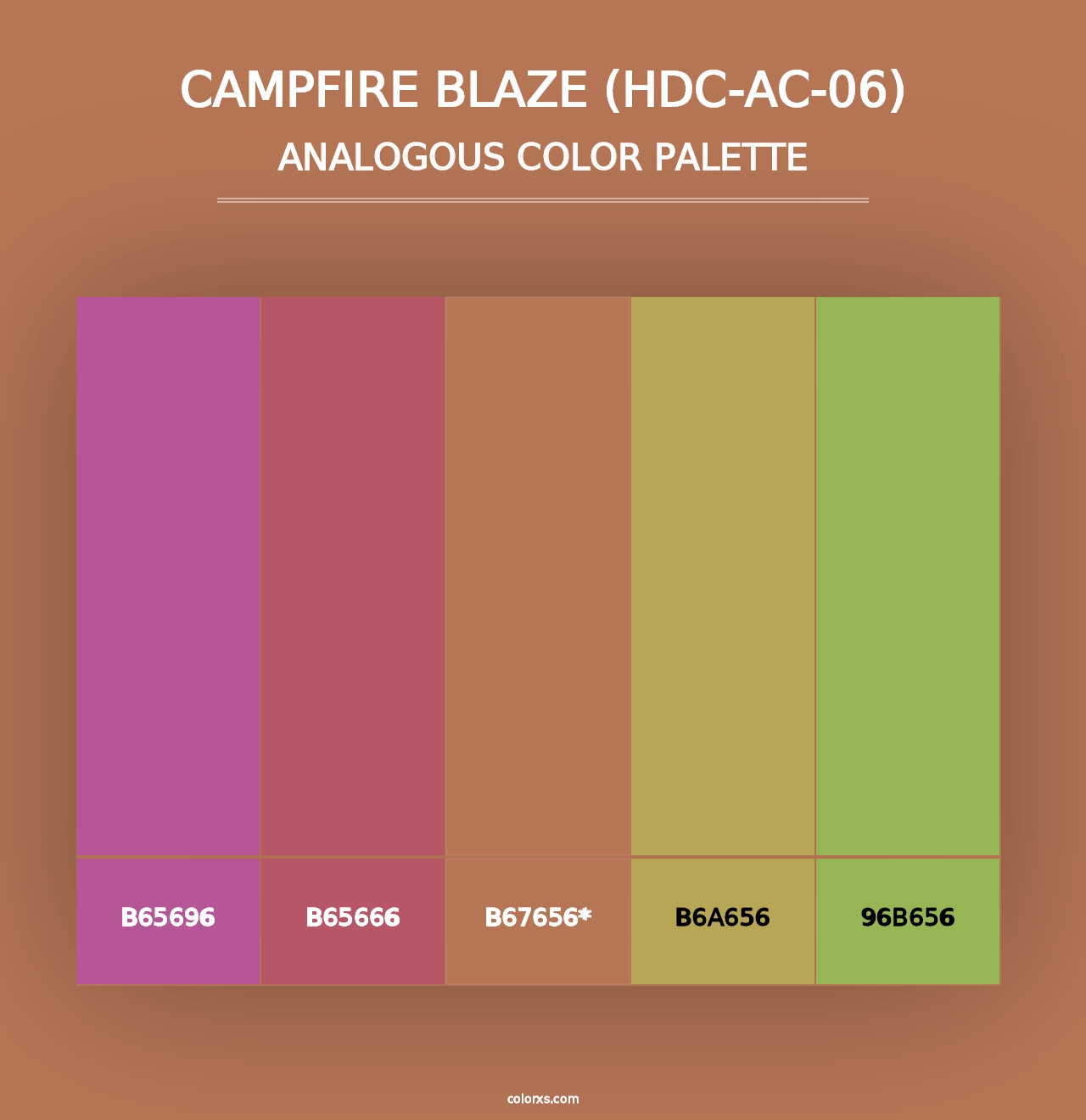 Campfire Blaze (HDC-AC-06) - Analogous Color Palette